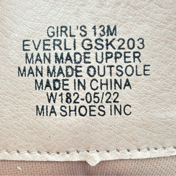 Mia Kids Girls’ Everli Glitter Combat Boot in Blush Size 13 w Side Zipper NWOT - Picture 12 of 14